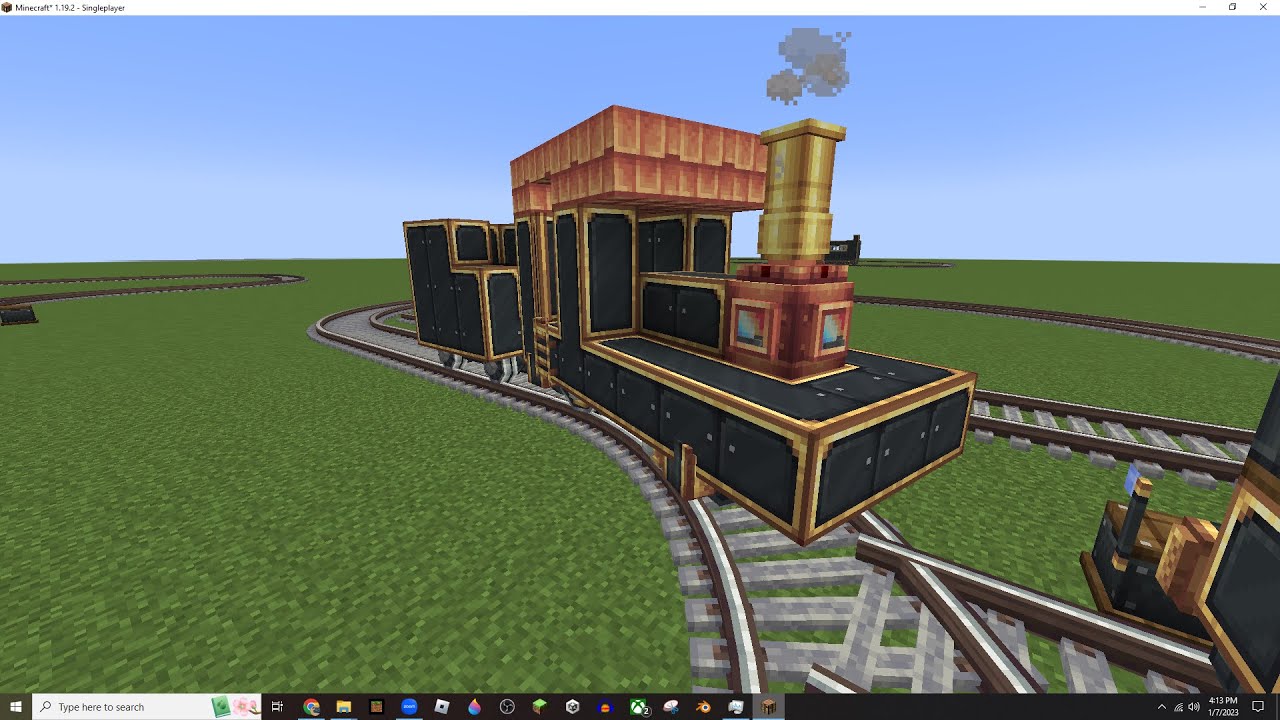 How to make a train in the create mod in Minecraft! - YouTube