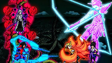 Legendary Madara V3 OP & Obito OP (all form) VS Naruto Baryon V3.2 & Sasuke OP in Jump Force Mugen