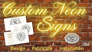 Custom Neon Signs / Neon Sign Installation / Design Your Own Or Use A Template #NeonSigns #neon