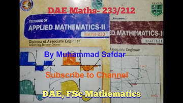 DAE Math-233/212 Ex No 2.2 Q No 4 part (ix), (x) Second Year Applied Math-II