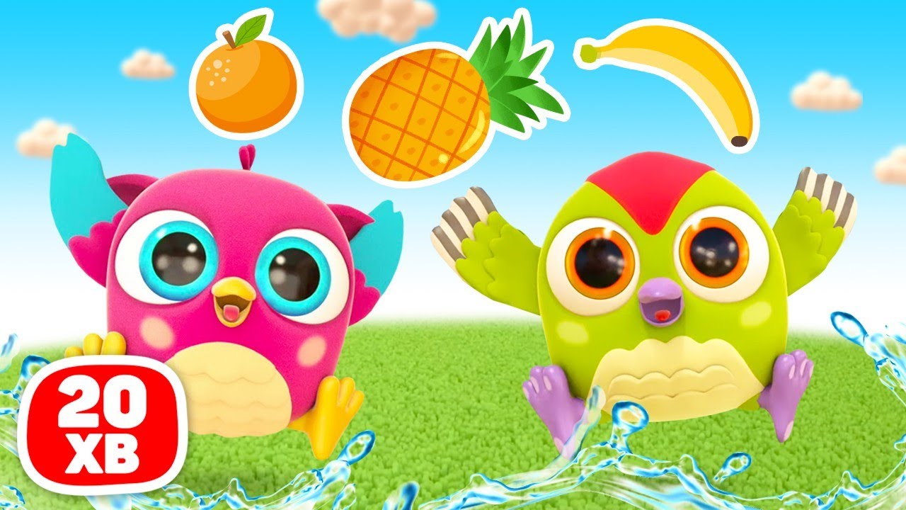 Два маленькі пташенята грають з водою та улюбленими іграшками! Милі розвиваючі мультфільми для дітей