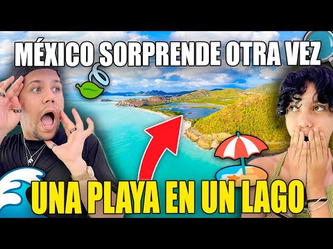 🇲🇽 ¡REACCIONANDO a CUBANA que DESCUBRE una PLAYA en un LAGO en MÉXICO! 😱🌊