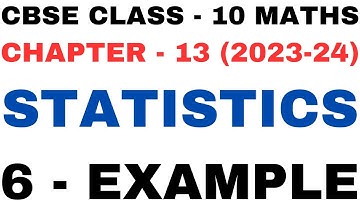 6 Example l Mode Method l Chapter 13 Statistics l example6 l Class 10th Maths l NEW NCERT 2023-24
