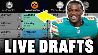LIVE Drafting Multiple Fantasy Football Teams
