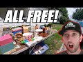 SHOCKING FINDS Trash Picking After COMMUNITY YARD SALE!  Ep. 461