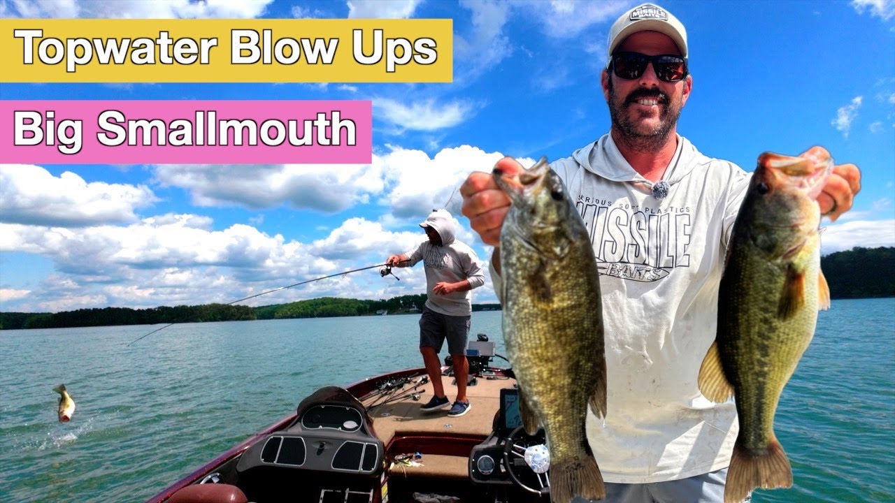 Bass Fishing Smith Mountain Lake May 9, 2025– Topwater Blowups & Drop Shot Finesse!