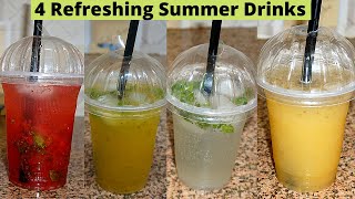 4 तरीके के फ्रेश ड्रिंक गर्मियों के लिए | 4 Refreshing Summer Drinks at Home | Summer Drink