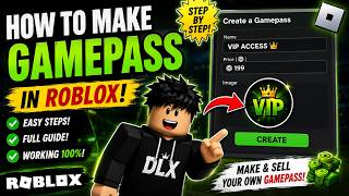How to make a GAMEPASS for Roblox full GUIDE