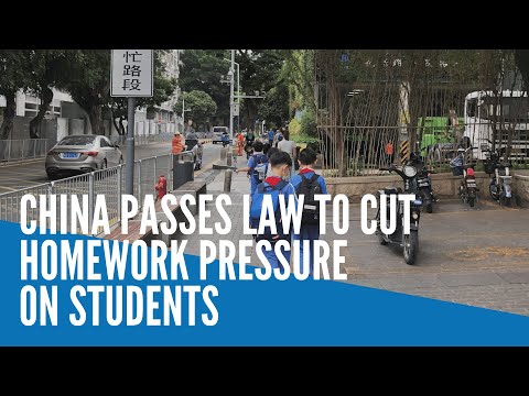 China passes law to cut homework pressure on students