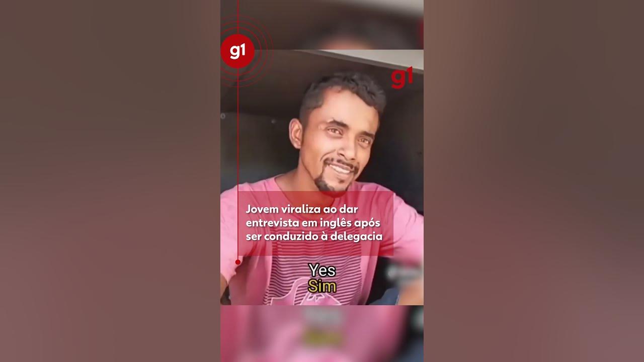 Jovem viraliza na web ao dar entrevista em inglês após ser