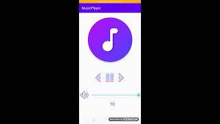 Music Player using Android Studio. screenshot 2