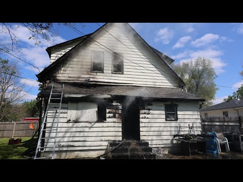 6 adults displaced after house fire on Indy's near west side - YouTube