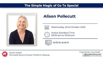 The Simple Magic of Go To Special with Alison Pollecutt