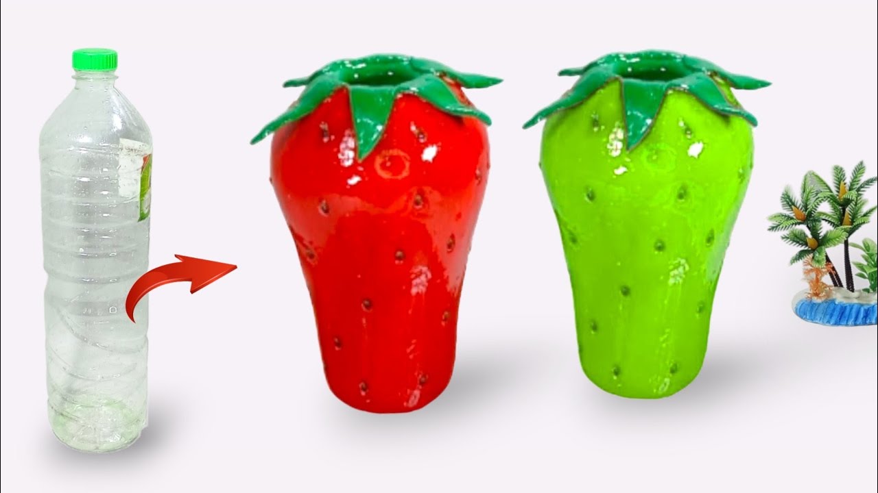 making-a-flower-vase-with-plastic-bottle-simple-and-easy-tutorial