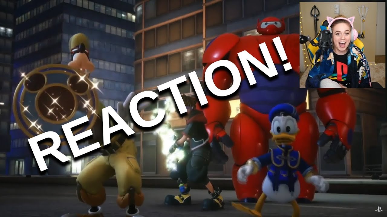 KINGDOM HEARTS 3 BIG HERO 6 TRAILER REACTION - Playstation Lineup