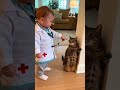 Dr. Baby vs The Greedy Cat! 😂🐈