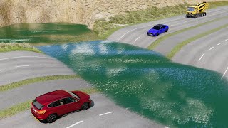 Cars vs Deep Water #3 - BeamNG.Drive