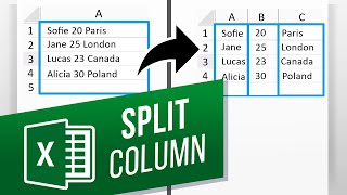 How to Split One Column into Multiple Columns in Excel | How to Use Text to Columns in Excel