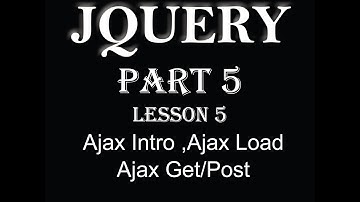 Jquery Tutorial Part 5 in Hindi Ajax