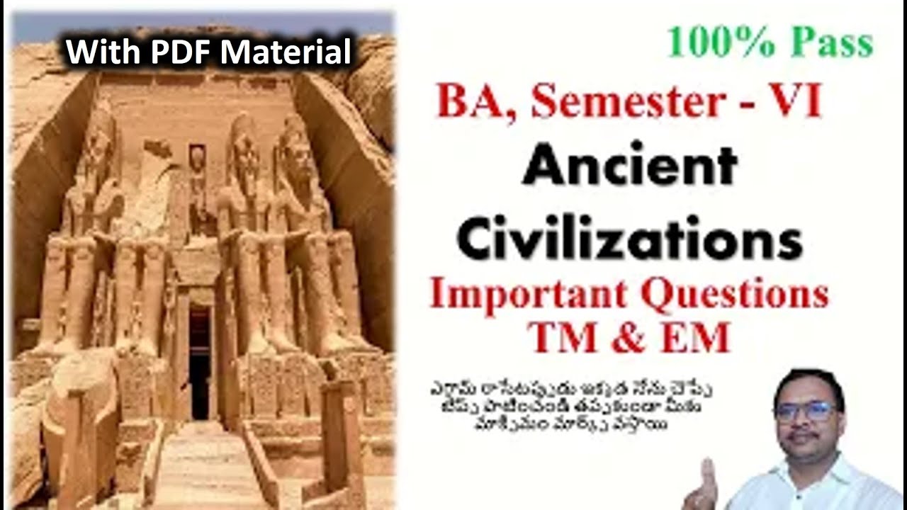 Ancient civilization Sem-6 imp questions 