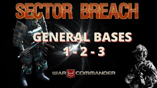 War Commander Sector Breach General base 1-2 Free repair / base 3 No.