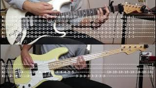 Kinoko Teikoku きのこ帝国 - Kinmokuseino Yoru 金木犀の夜 (Guitar Cover & Bass Cover w/ Tabs)