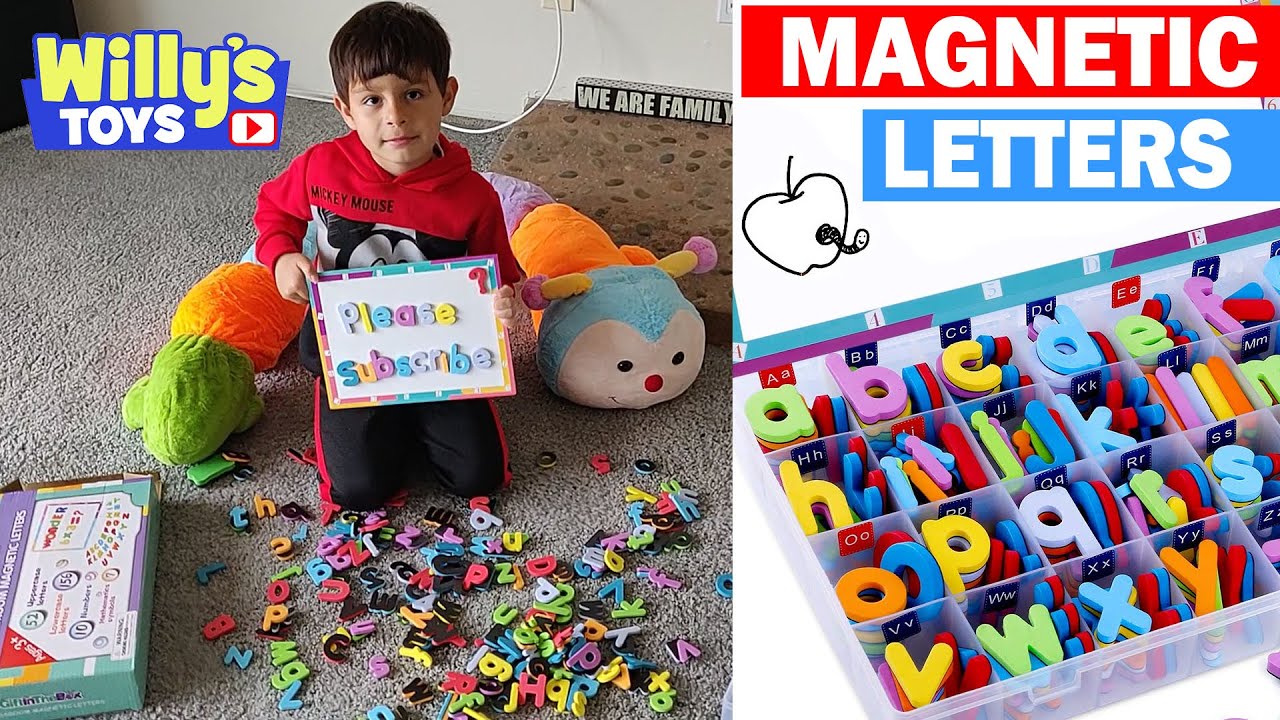 1000pc A-Z Magnetic Letter Alphabet Toys Kid Home Birthday Party Favor Carnival 