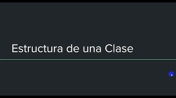 Estructura de una clase en Java