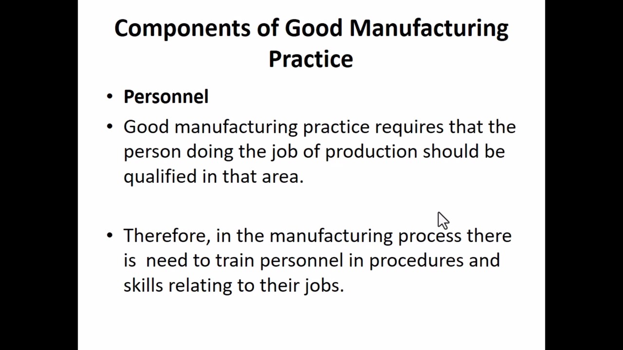 Implementing Good Manufacturing practices as element of quality Assurance @grapharmacademy