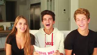 Brent Rivera! NEVER HAVE I EVER w SISTER AND HER BOYFRIEND Brent Rivera