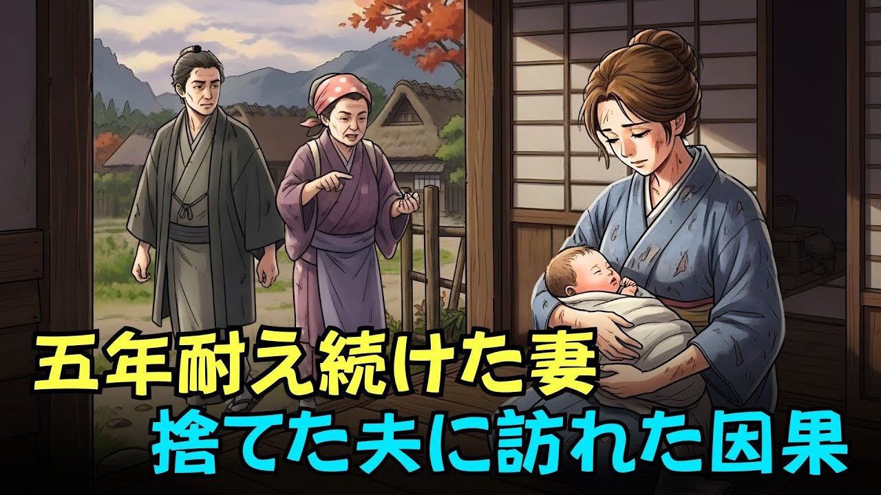 五年間耐え続け、出産の夜に捨てられた妻──逃れられぬ因果の結末| 日本昔話 · 家族の因縁