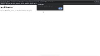 Full Stack Web Developer Course: 3_10 - JS Age Calculator Exercise