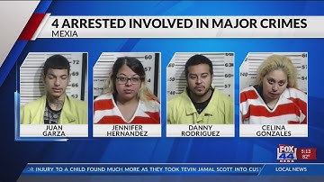 Mexia Police make 4 arrests for major crimes including burglary and endangerment of a child