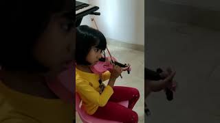 5 year old girl Violin Practice Vlog #shorts