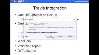 Continuous integration using oXygen command line tools presented by Alex Jitianu, Prague 2017