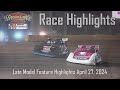 Race highlights cedar lake speedway 42724 late model feature highlights