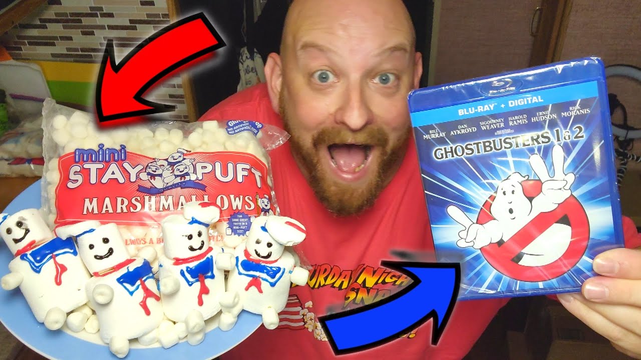 Охотники за привидениями с мини-зефирными человечками! Перекус в субботу вечером и просмотр фильма