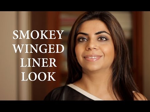 Smokey Winged Liner Look