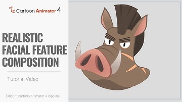 Cartoon Animator 4, 360 Head Tutorial - PSD Pipeline, Realistic Facial Feature Composition