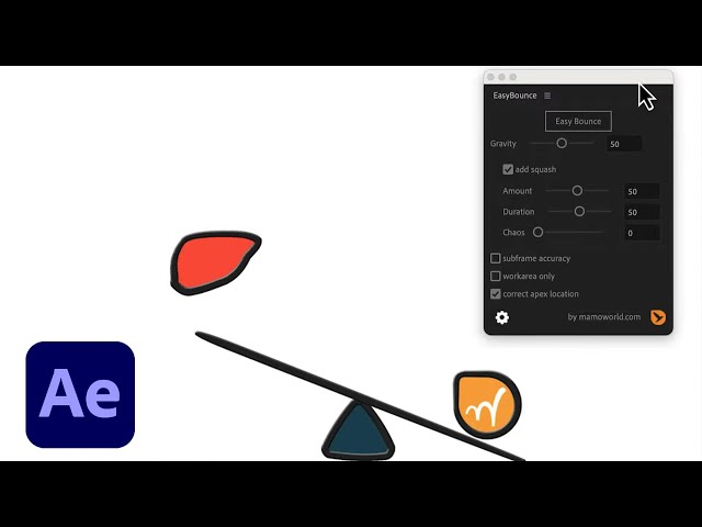 Freebie: Bounce Script with Easy Inertia in After Effects + Tutorial 