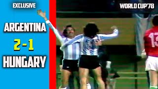 Argentina vs Hungary 2 - 1 Highlights Group Stage World Cup 78