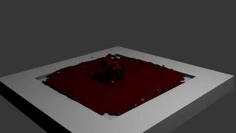 Blender Fluid Disintegration test3