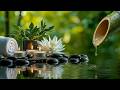 Relaxing Piano With Bamboo Water Fountain 🌿 Healing Music for Deep Sleeping and Meditation Music.