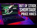 Many RTX 3000 Laptops Out of Stock with Some Prices Increasing...