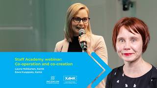 Co-operation and co-creation, at Staff Academy Webinar 5 May 2026