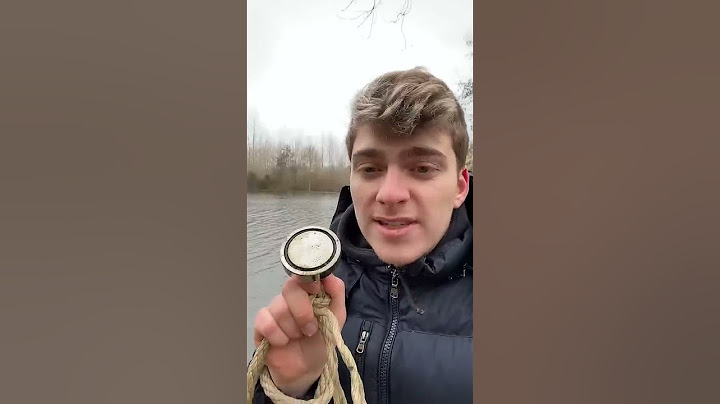 JE MET UN AIMANT DANS UN LAC