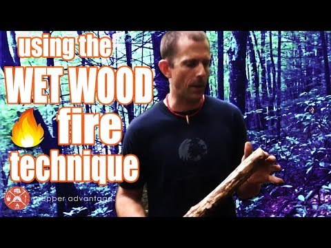 How To Start a Fire In Wet Camping or Survival Conditions