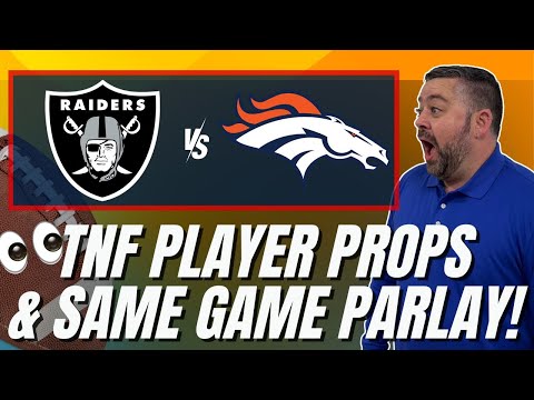 BEST Player Props for Raiders vs Broncos | Thursday Night Football Best Bets