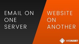 email and web hosting on different servers in under 2 minutes