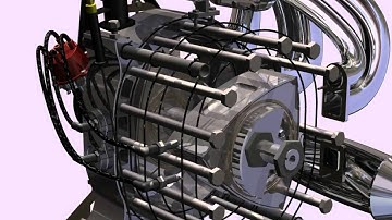 Wankel engine - Autodesk Inventor Studio - Rendering